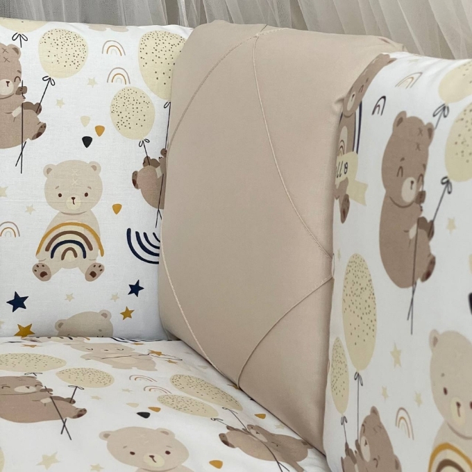 Set lenjerie Patut Bebe Copii 7 piese Ursulet de plus (4)